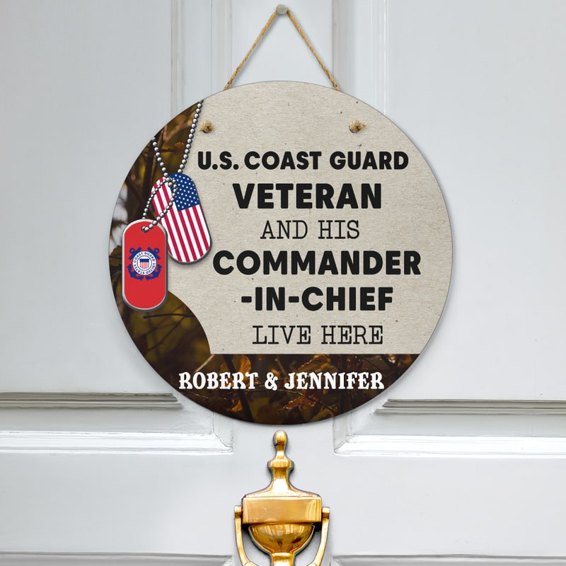 Door sign - For the veteran and his commander