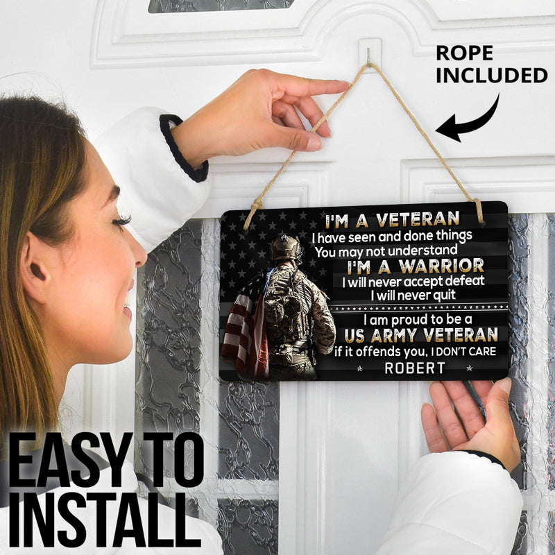 Door sign - I am a warrior