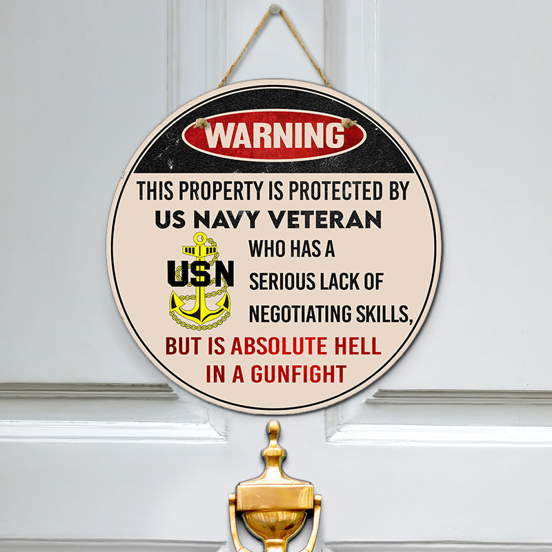 Door sign - Warning