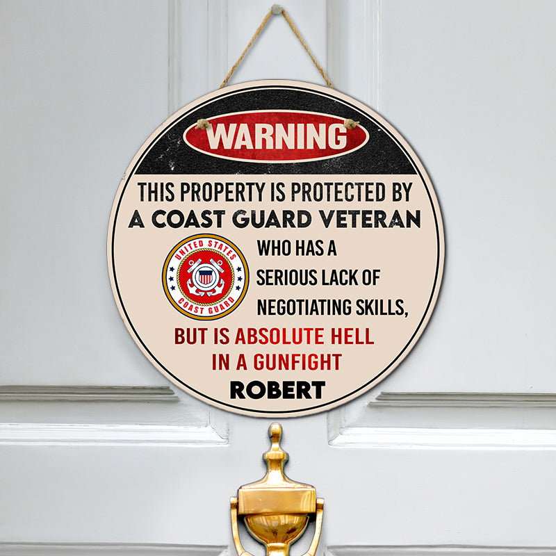 Door sign - Warning