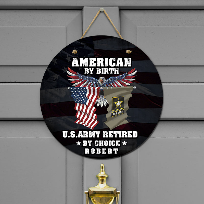 Door sign - Veteran by choice