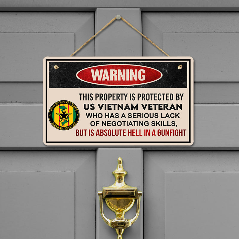 Door sign - Warning