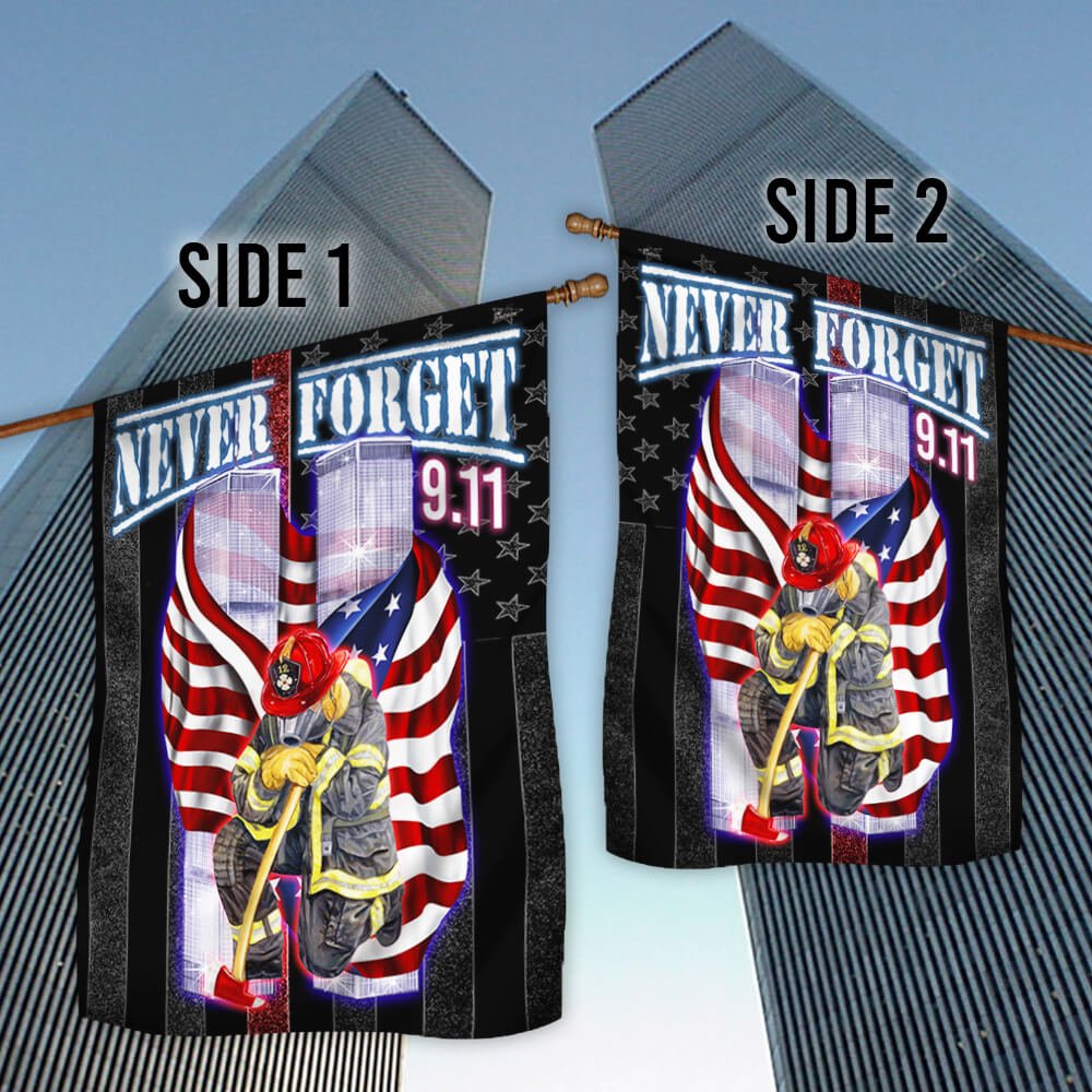 9/11 Flag, Never Forget 911, Firefighter