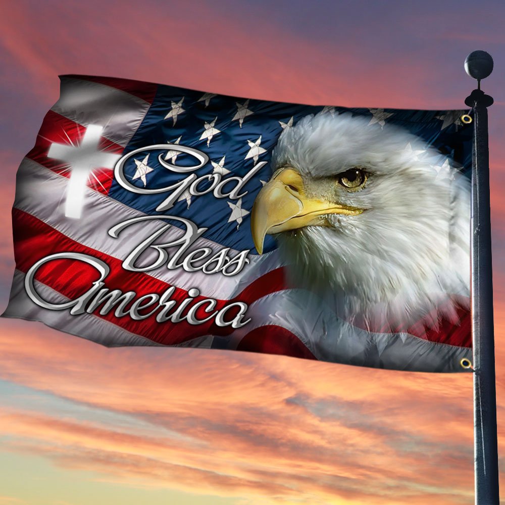 Patriot Eagle Grommet Flag