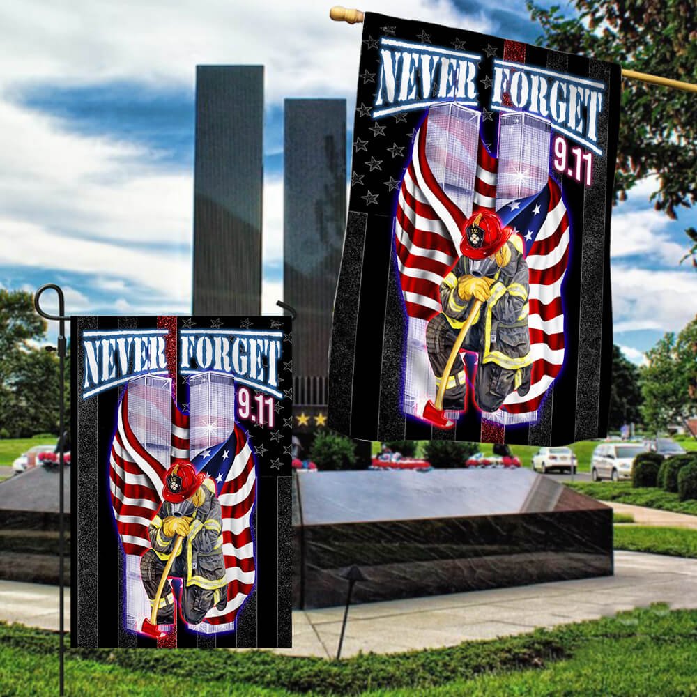 9/11 Flag, Never Forget 911, Firefighter