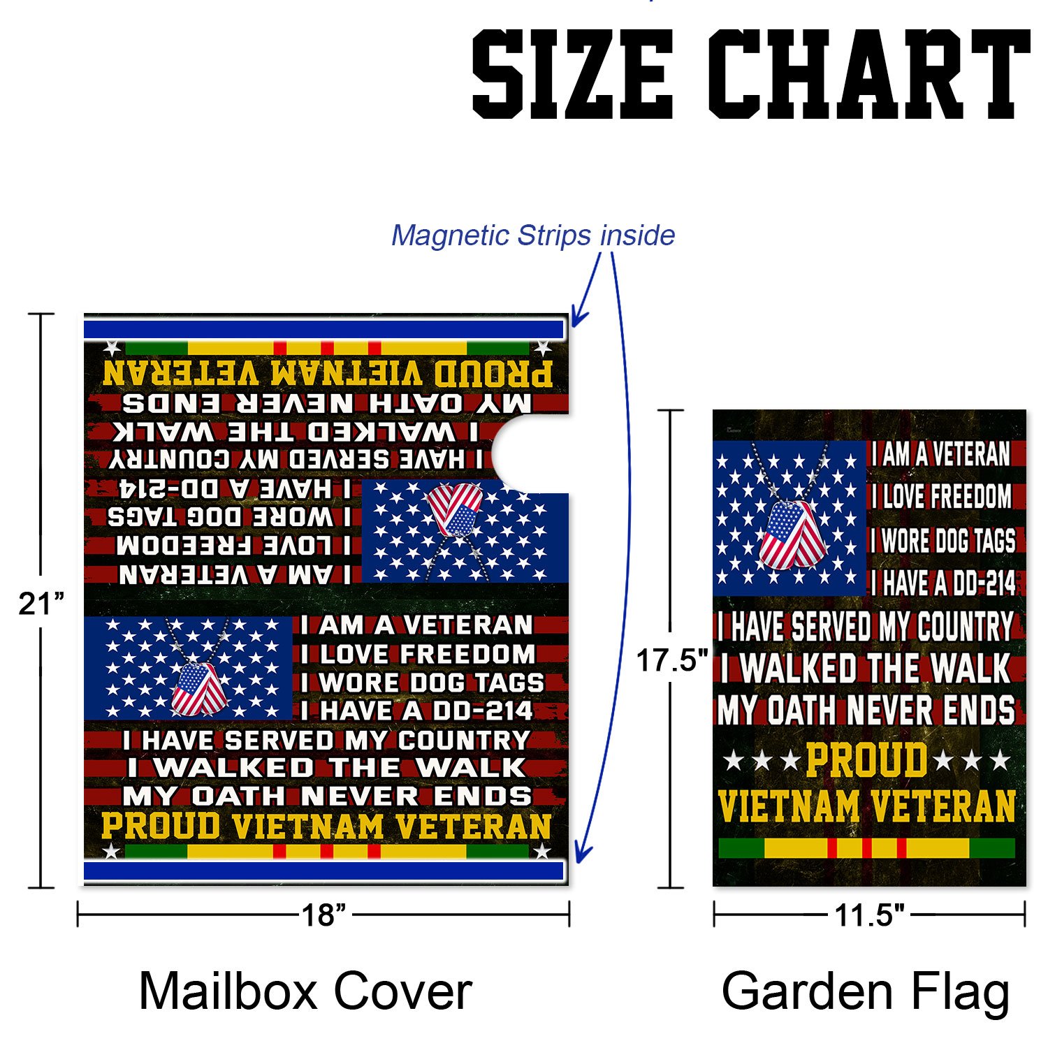 Vietnam Veteran Garden Flag & Mailbox Cover QNN532MFCT