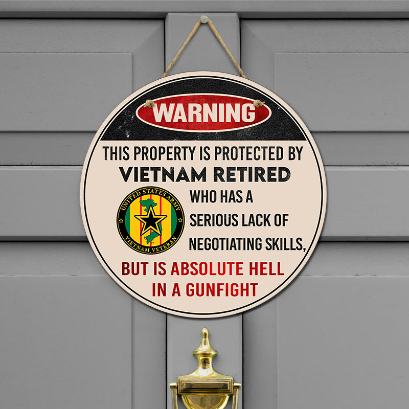 Door sign - Warning
