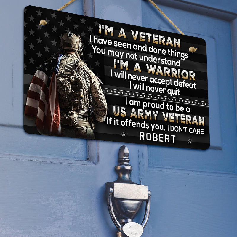 Door sign - I am a warrior