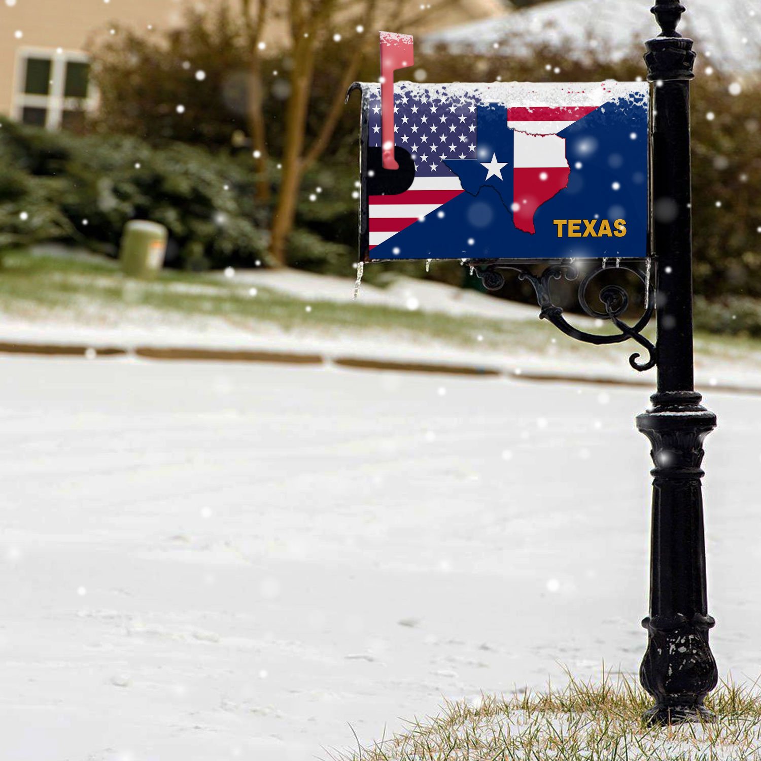 Texas Mailbox Cover Texas State American Mailbox Cover QTR331MBCT