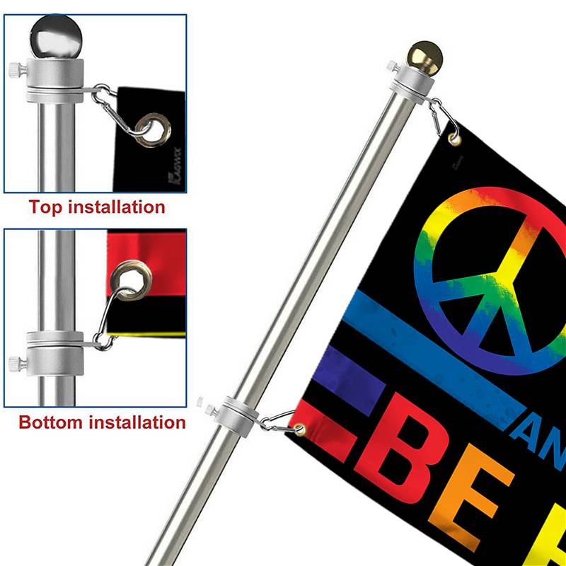 Hippie Grommet Flag In A World Where You Can Be Anything Be Kind BNT485GFCT