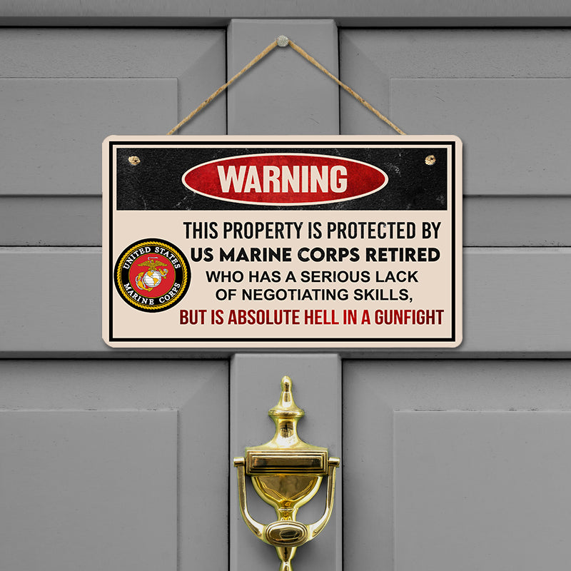 Door sign - Warning