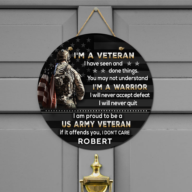 Door sign - I am a warrior