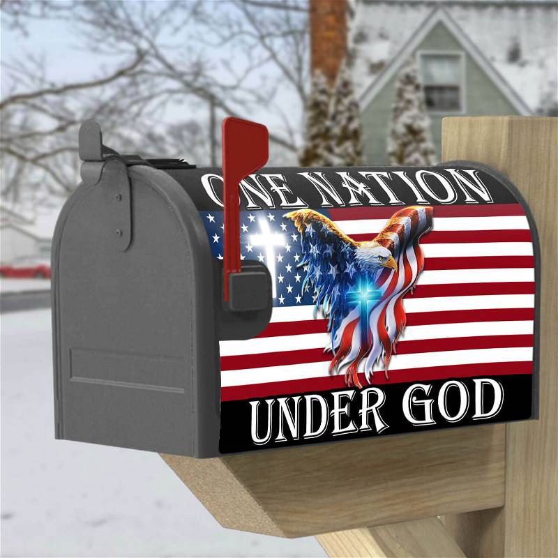 One Nation Under God American Eagle Mailbox Cover THB3602MBCT