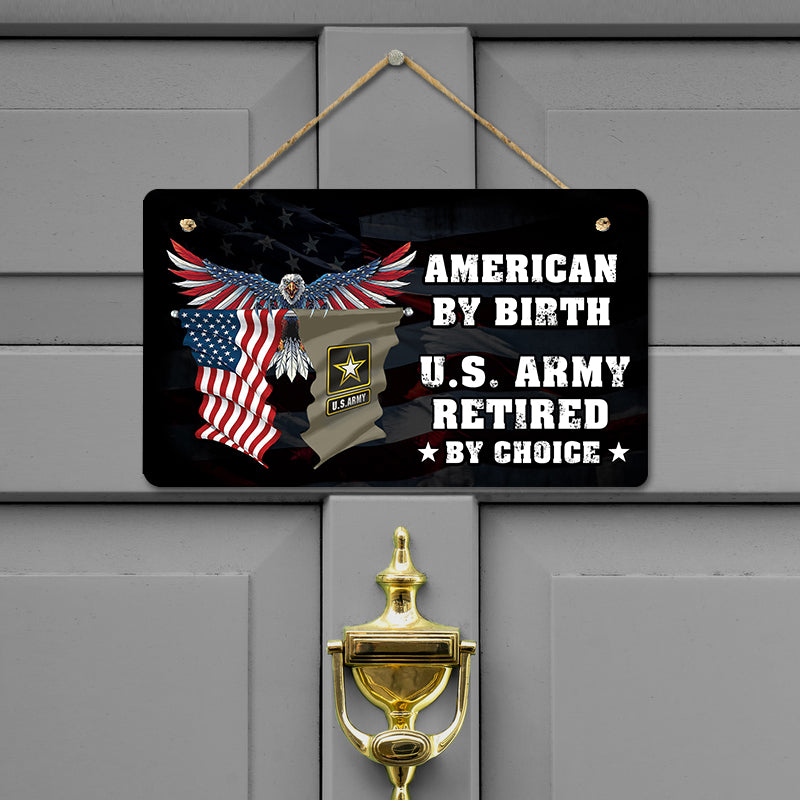 Door sign - Veteran by choice