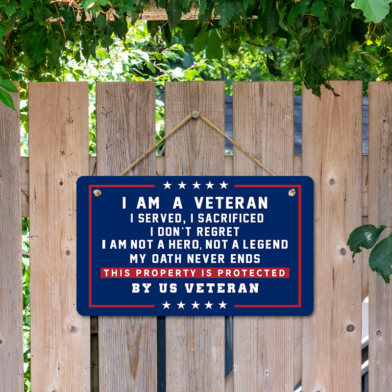 Door sign - This property is protected