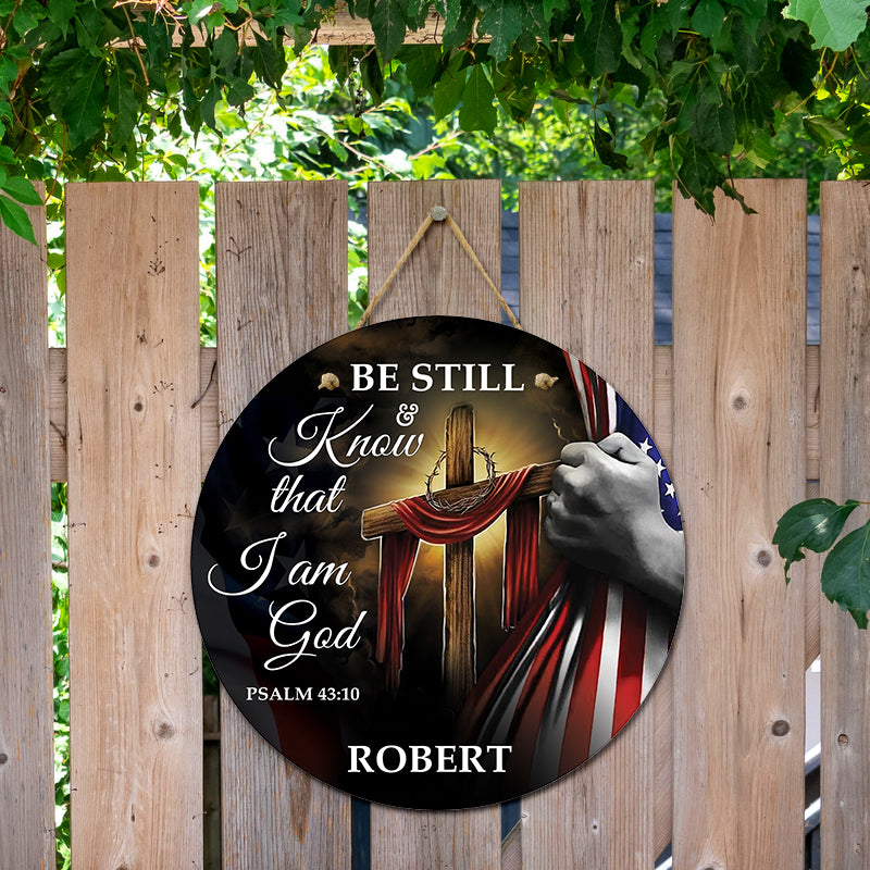 Door sign - Be still