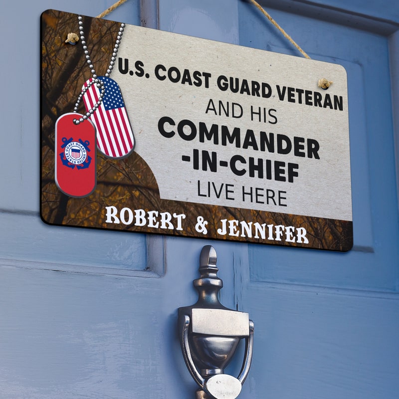 Door sign - For the veteran and his commander