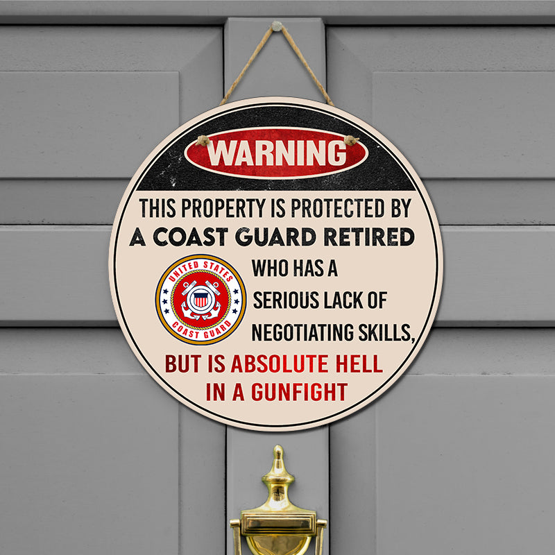 Door sign - Warning