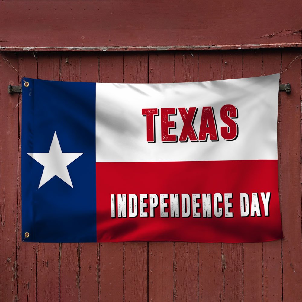 Texas Independence Day Grommet Flag TQN816GFCT
