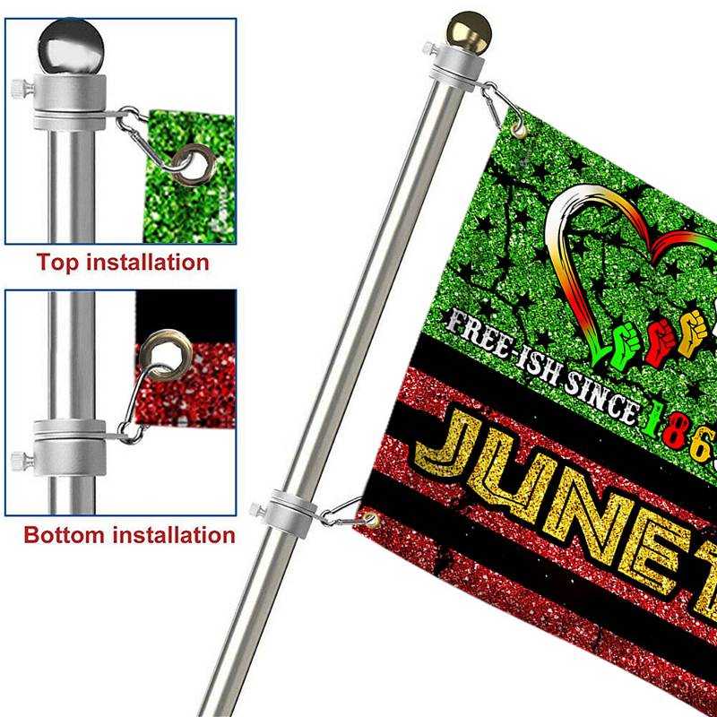 Juneteenth African Map, American U.S Flag THH3128GFv3CT