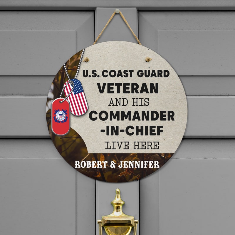 Door sign - For the veteran and his commander