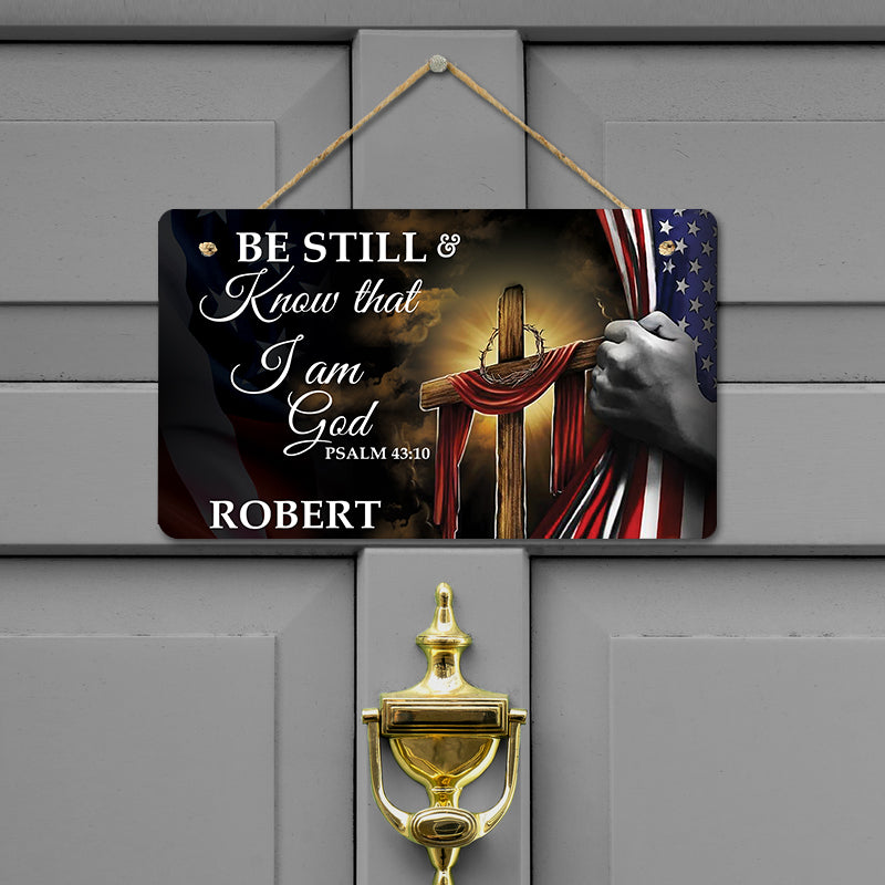 Door sign - Be still
