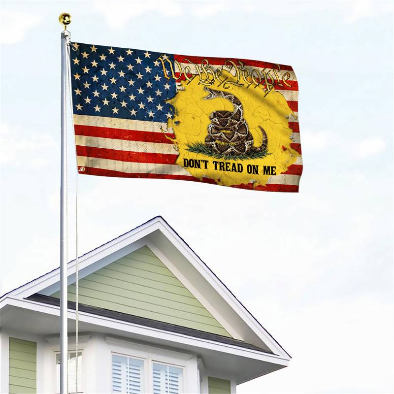 Gadsden Flag Don't Tread On Me American Grommet Flag QTR233GFCT