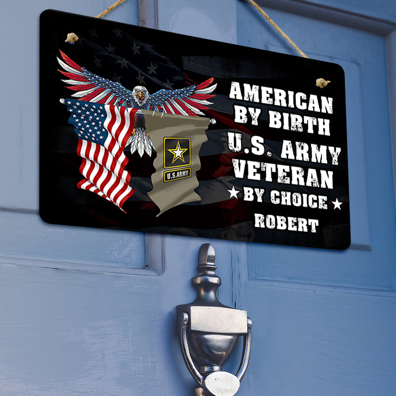 Door sign - Veteran by choice