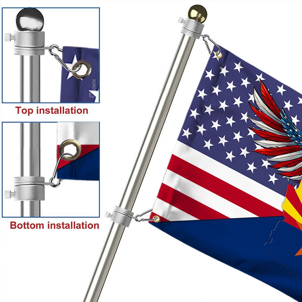 Arizona Flag American Eagle Arizona Grommet Flag