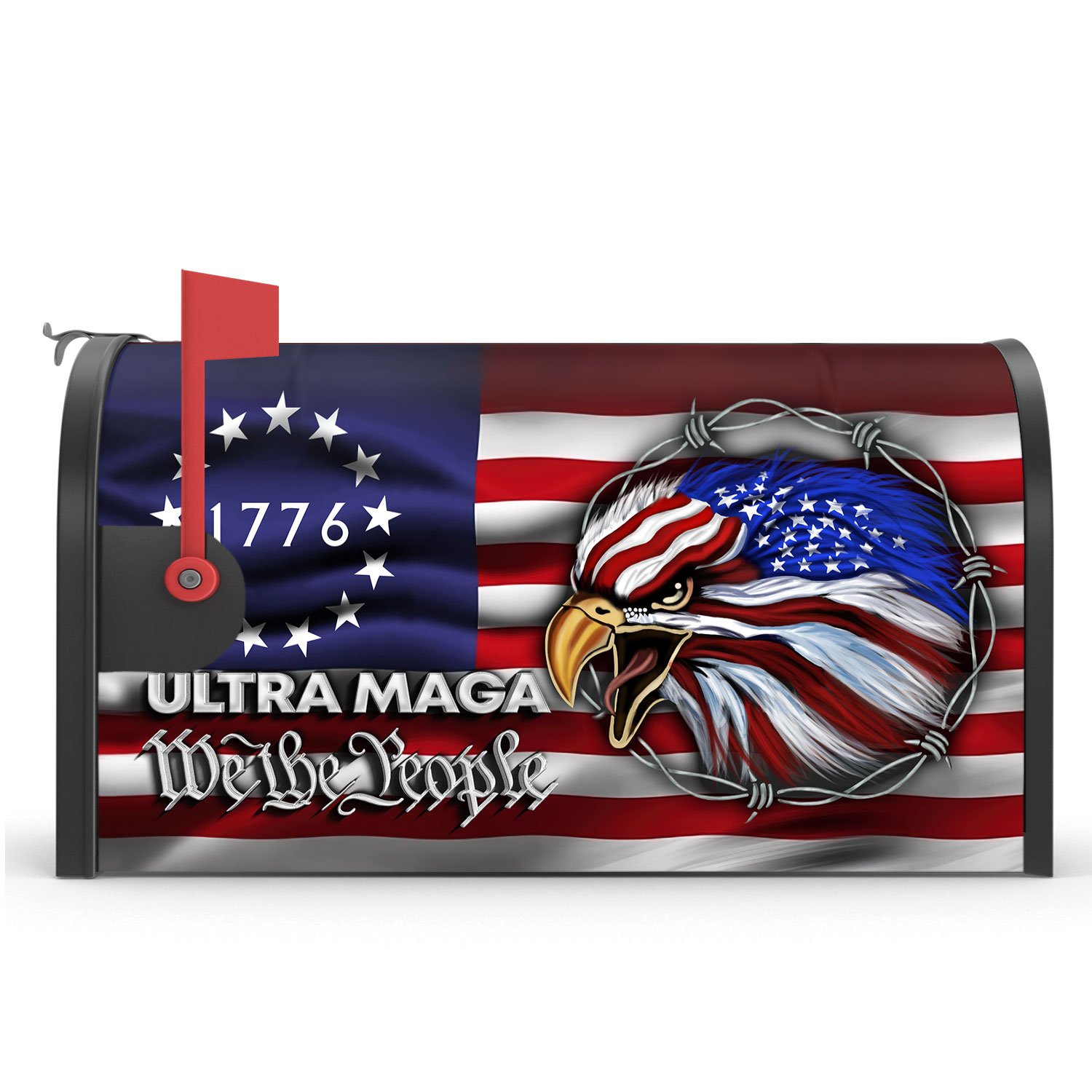 Ultra MAGA Mailbox Cover We The People Eagle 1776 TQN145MBCT