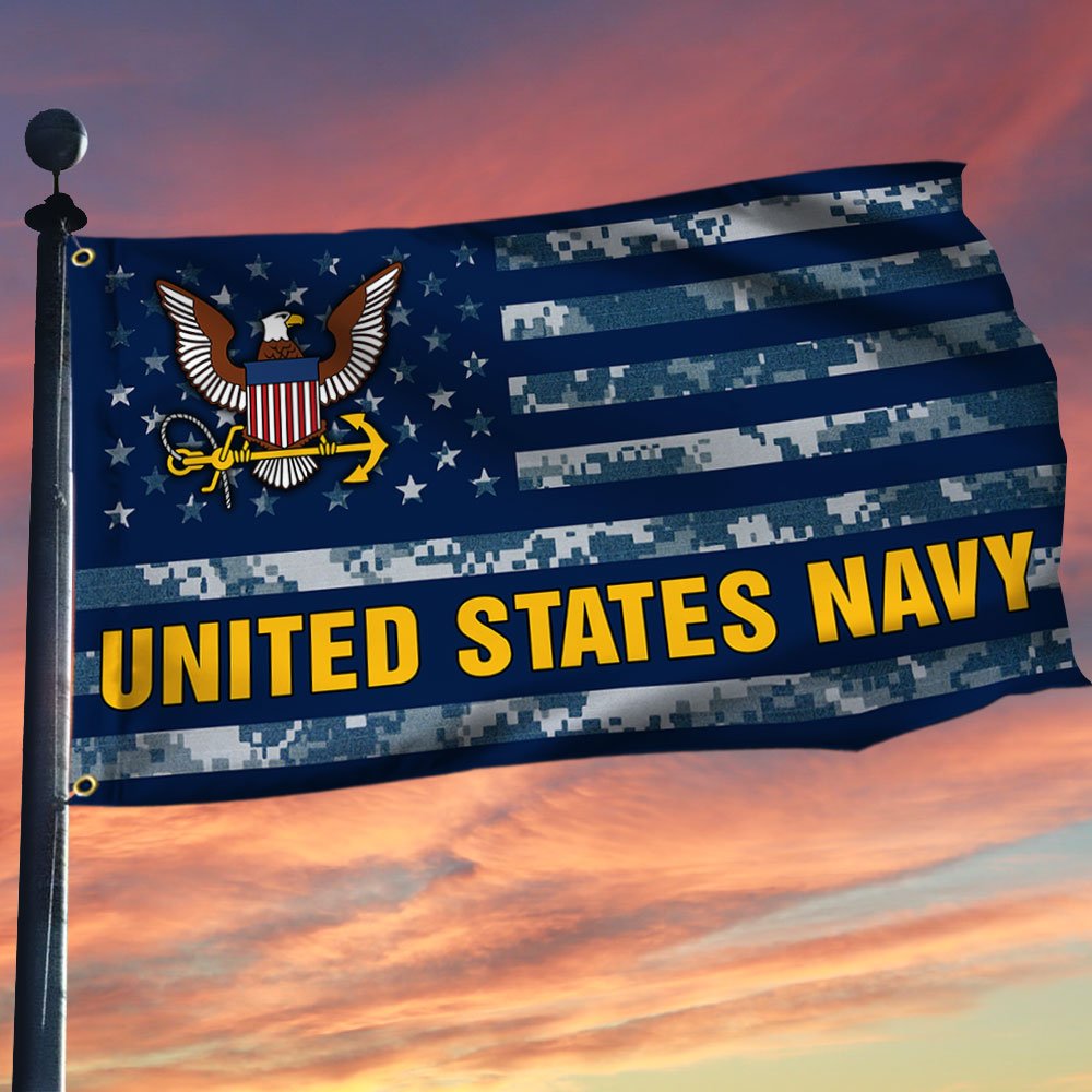 U.S. Navy Grommet Flag