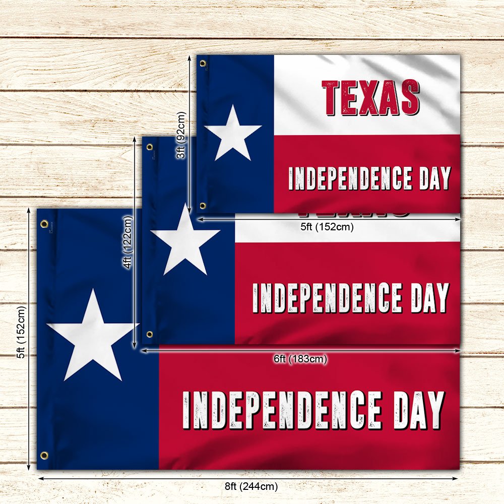 Texas Independence Day Grommet Flag TQN816GFCT