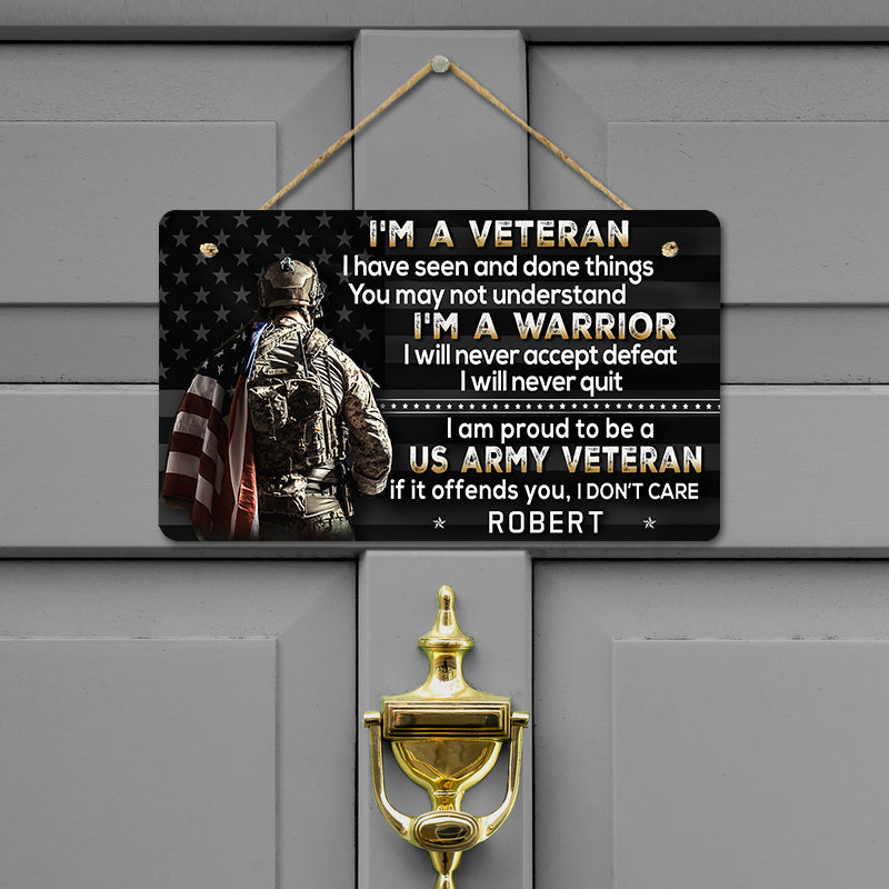 Door sign - I am a warrior