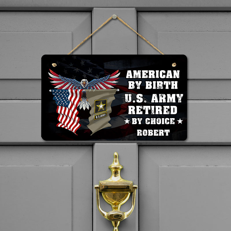 Door sign - Veteran by choice