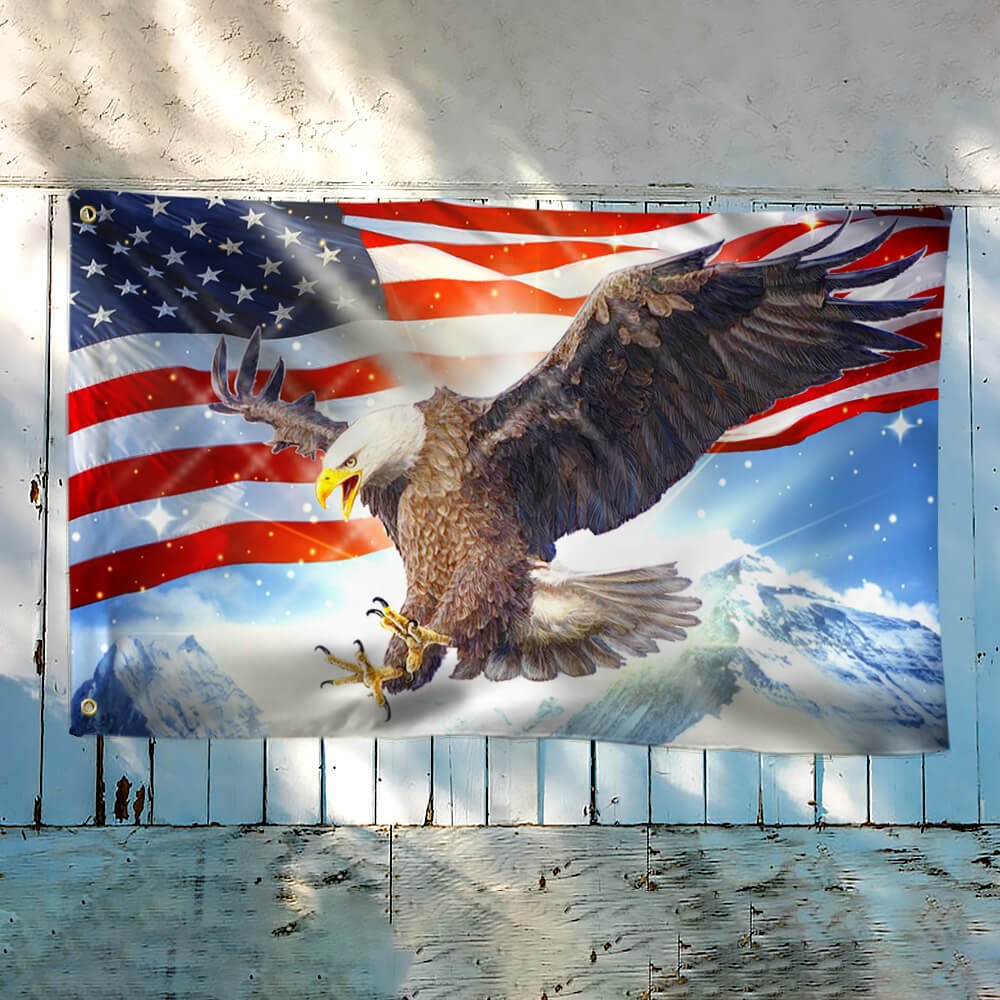 American Grommet Flag Light Sky