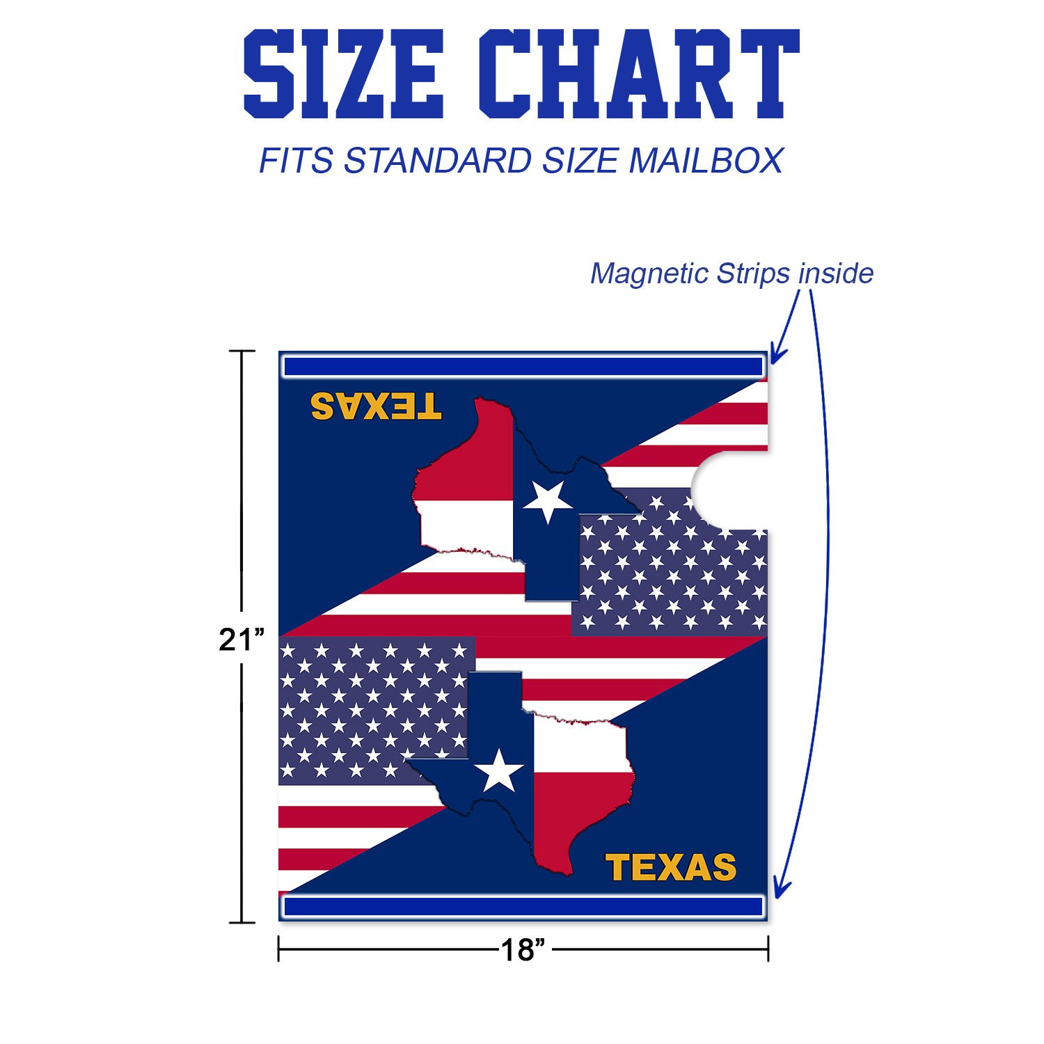 Texas Mailbox Cover Texas State American Mailbox Cover QTR331MBCT