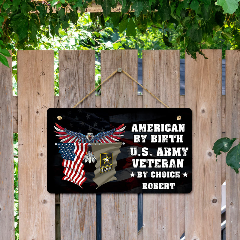 Door sign - Veteran by choice