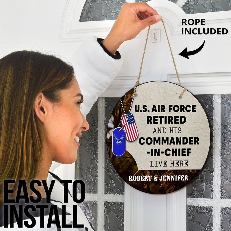 Door sign - For the veteran and his commander