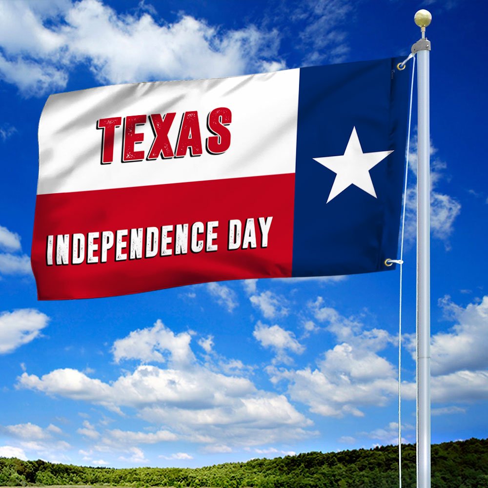 Texas Independence Day Grommet Flag TQN816GFCT
