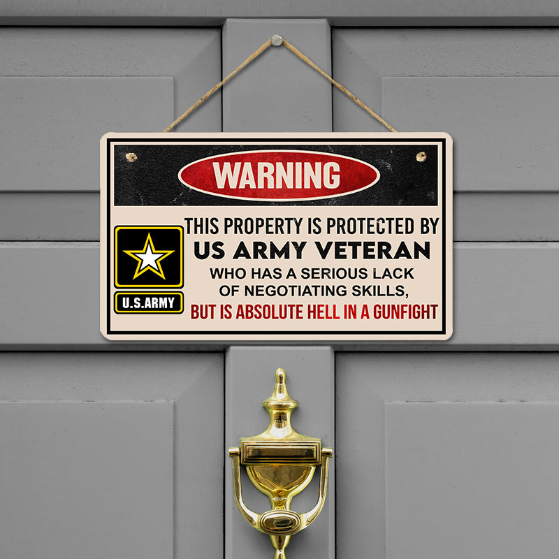 Door sign - Warning