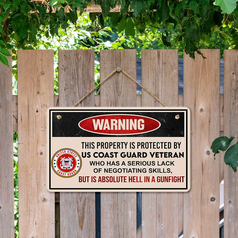 Door sign - Warning