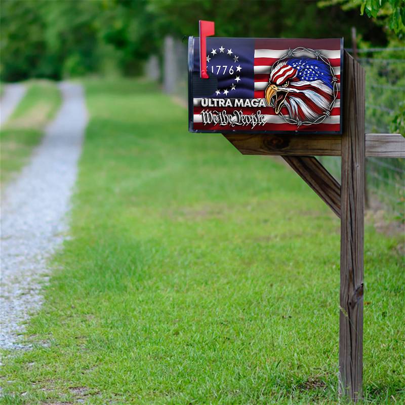 Ultra MAGA Mailbox Cover We The People Eagle 1776 TQN145MBCT