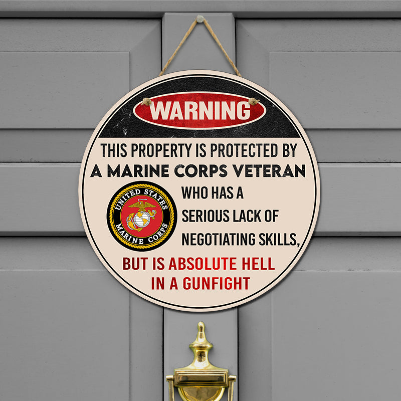 Door sign - Warning