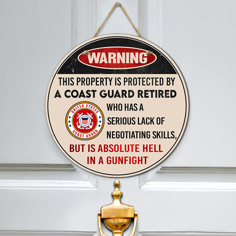 Door sign - Warning