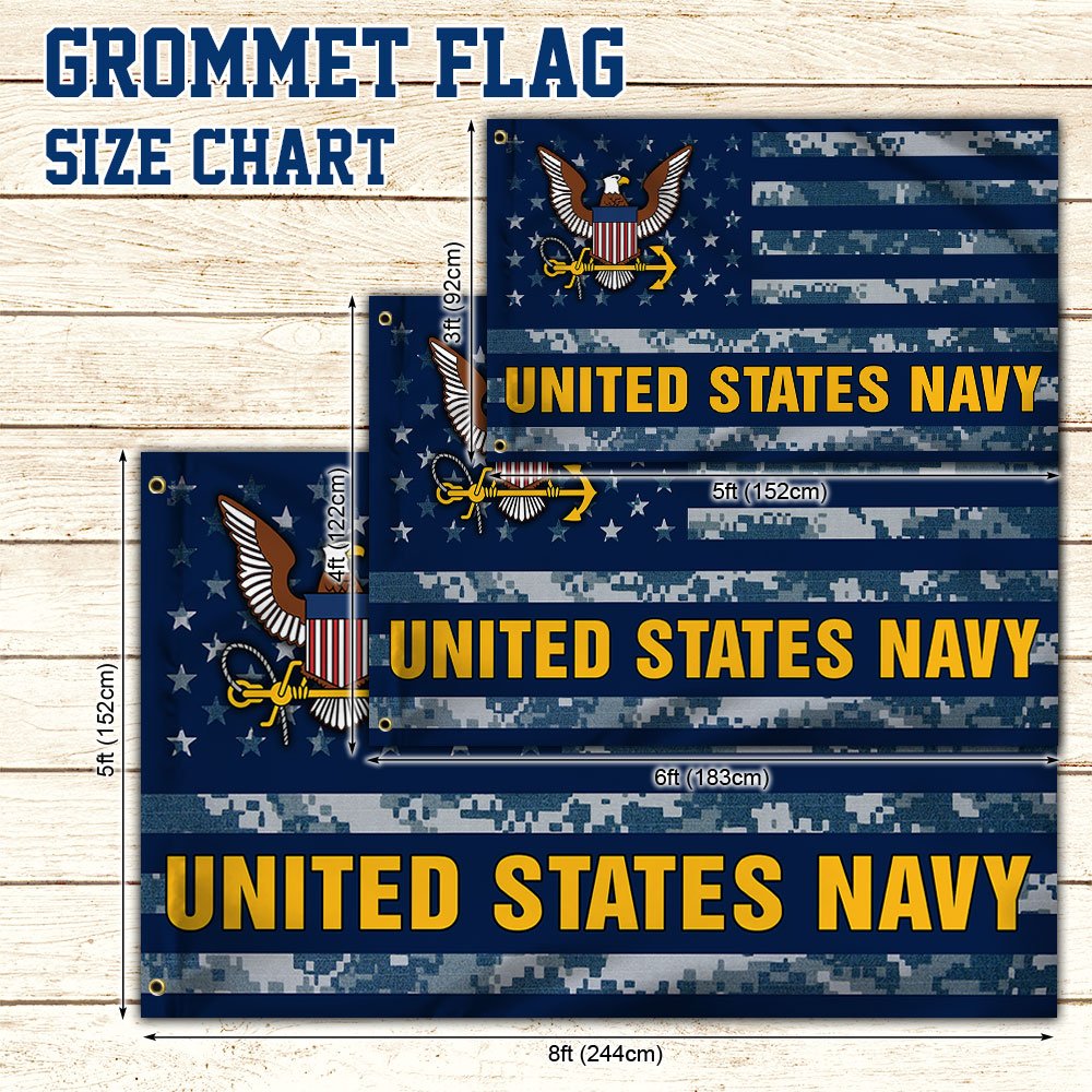 U.S. Navy Grommet Flag