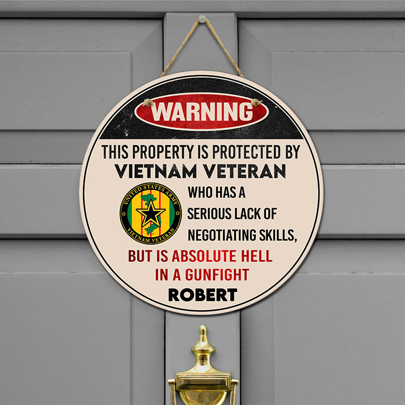 Door sign - Warning