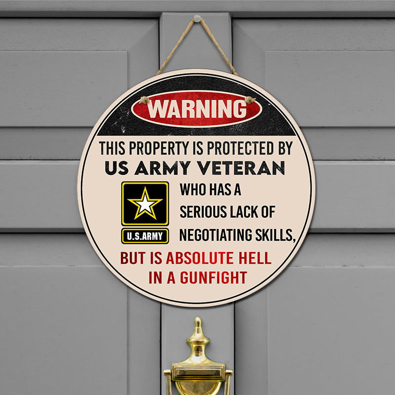 Door sign - Warning