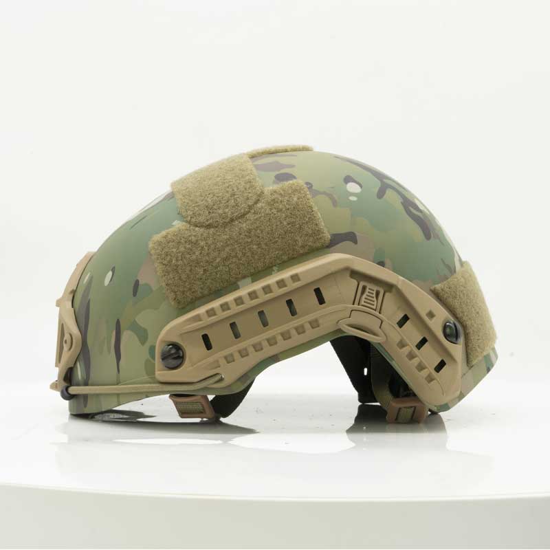 Camouflage NIJ Level IV 7.62x51mm Rifle Protection Full-Cut Combat II Kevlar Bulletproof Ballistic Helmet