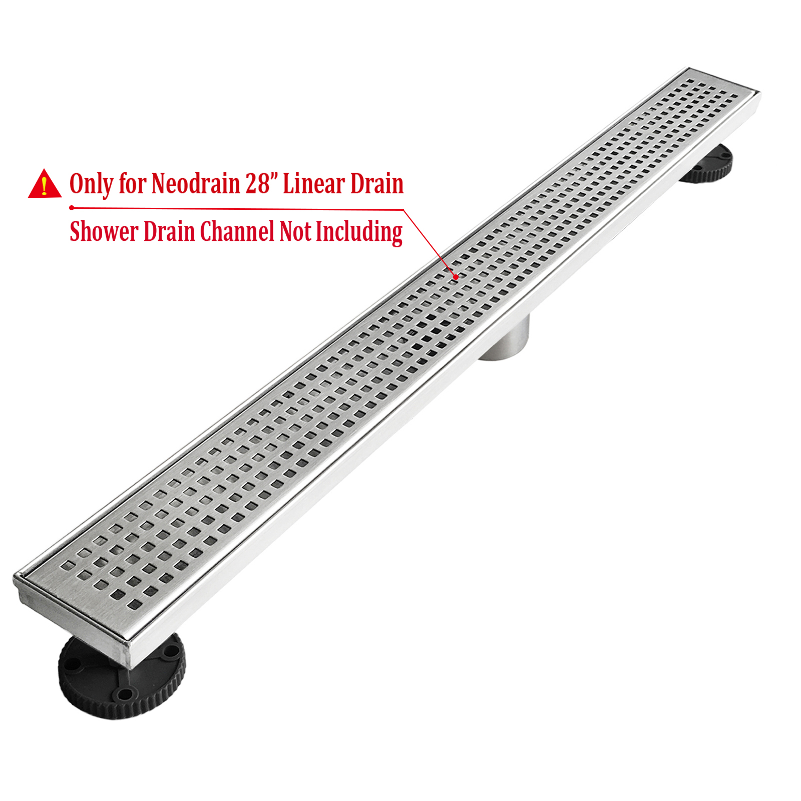 Neodrain 28 inch Linear Shower Drain Grate Cover, 304 Stainless Steel