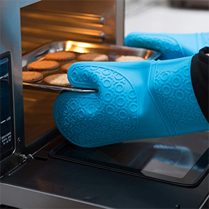 Silicone Oven Mitts Set